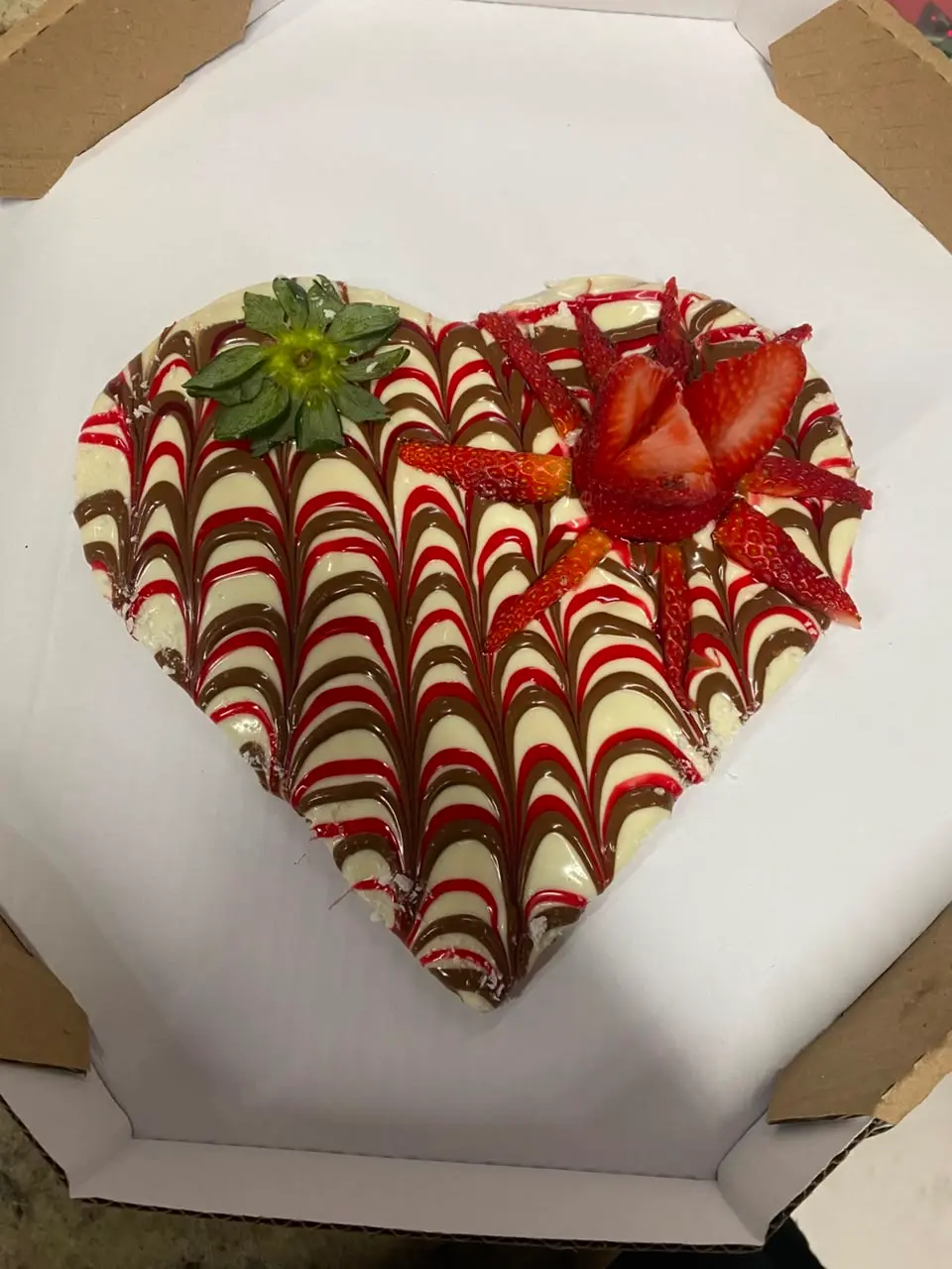 Pizza doce de pistache